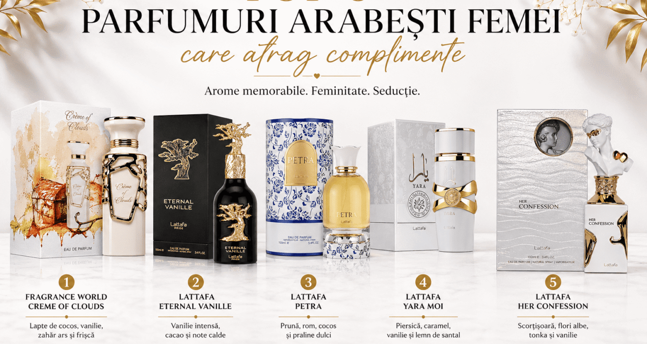 Top 5 parfumuri arabesti femei care atrag complimente