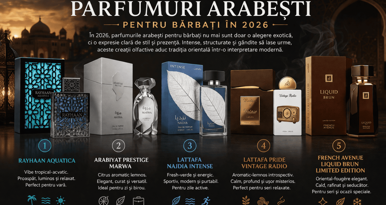 Top 5 parfumuri arabesti pentru barbati in 2026